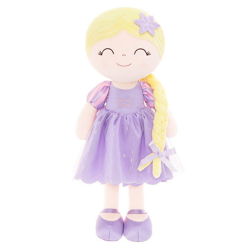 16-Inch Plush Princess Rapun Doll with Lavender Dress, Soft Youngsters Girl Toy, Ideal for Ages 0-3, Perfect Christmas and Birthday Gift for Youngsters, Decorative Holiday Party Item