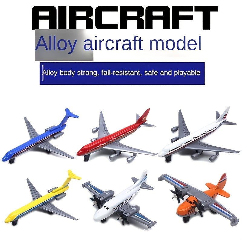 Premium Metal Collectible Toy Model Premium Alloy Diecast Fighter & Passenger Aircraft Model Set - Metal and Plastic Collectible Toy for Display, Perfect for Christmas, Thanksgiving, and Birthday Gifts, Home Decor