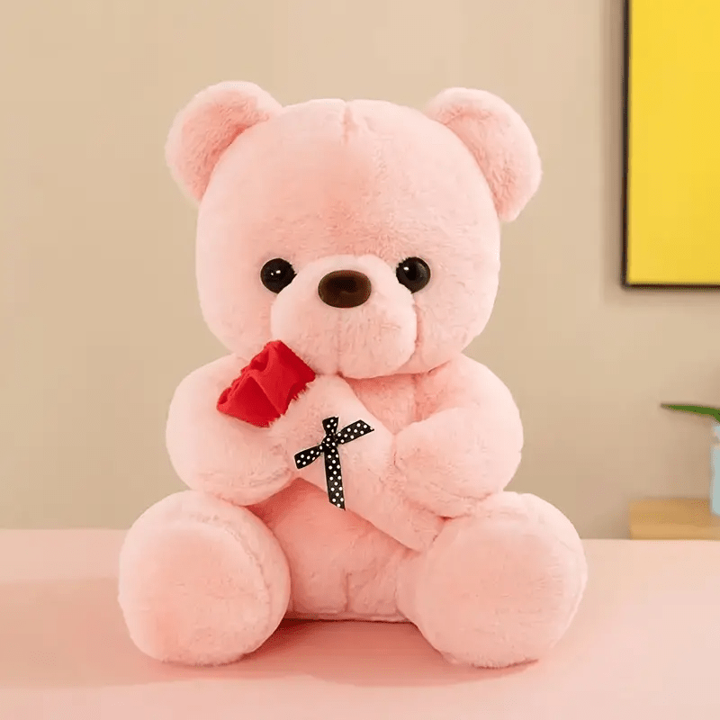 Valentine's Day Gift Doll Hug Bear Doll Sit Board Rose Bear Teddy Bear Plush Toy Bear Doll
