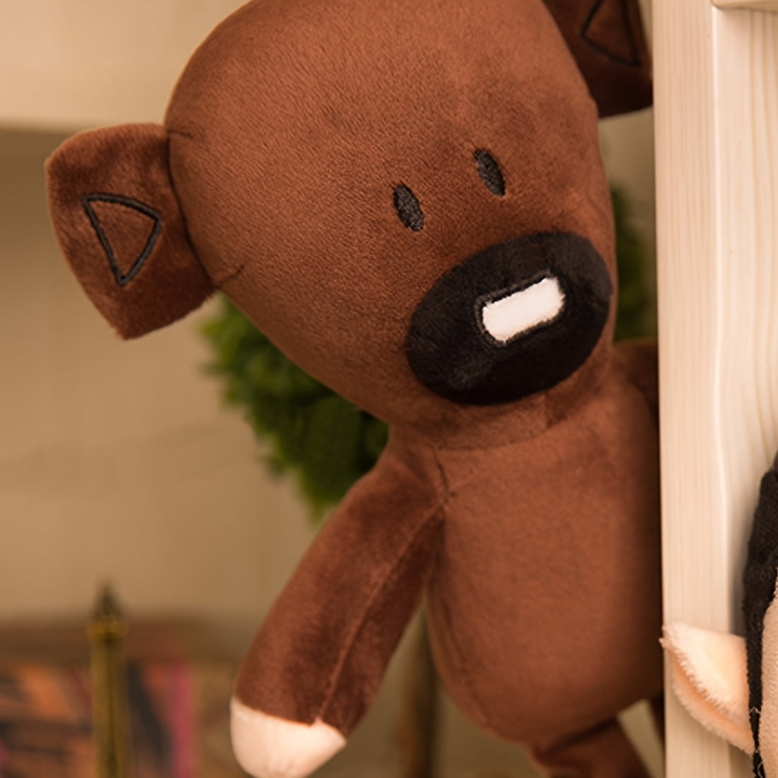 Cuddly Brown Teddy Bear Plush Toy - 11.81'' Soft Polyester Stuffed Animal, Perfect for Birthday & Christmas Gifts, Home Decor