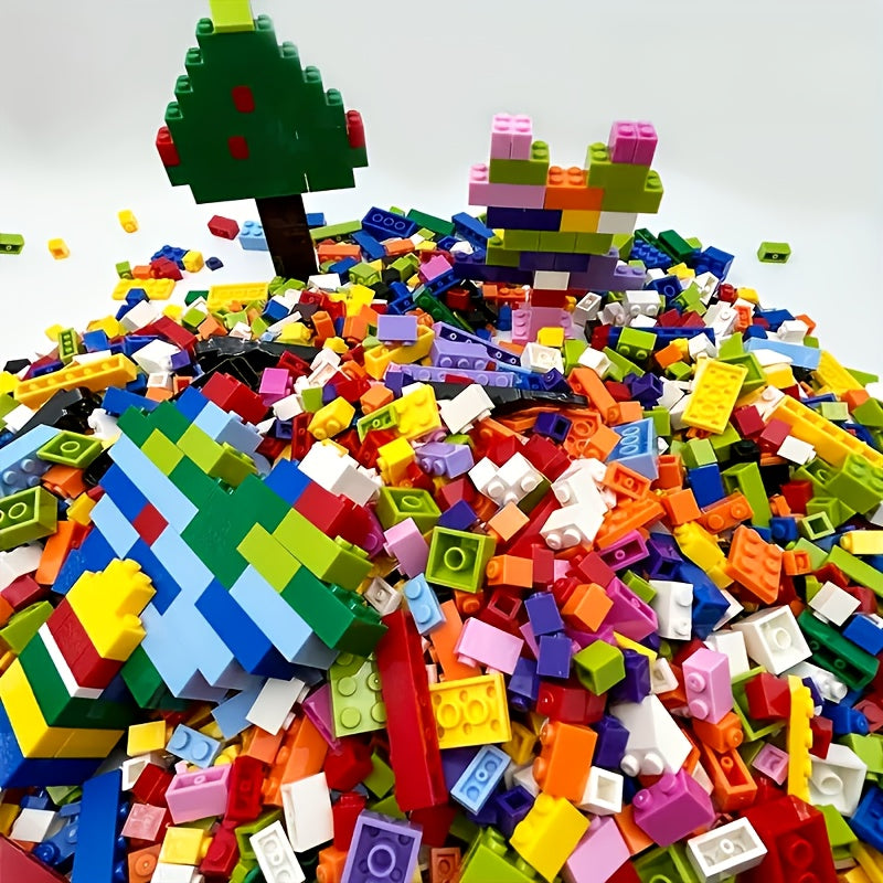 1000pcs Classic Building Blocks Set, Interlocking Plastic Bricks, Educational DIY Construction Toys, Safe ABS Material, for Creative Play, Home Decor, with Ideal for Halloween, Christmas, Birthday Gifts, for Boys & Girls Ages 6-8