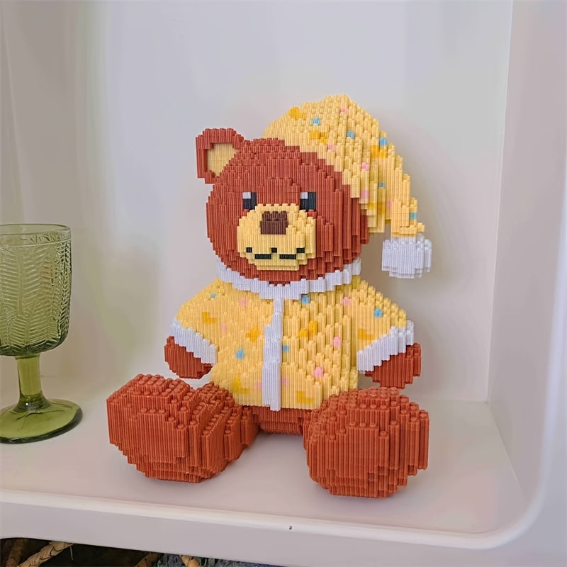 6000pcs Pajama Bear Building Blocks Set\u002FHome Handmade\u002FRelaxation\u002F3D Puzzle,\u002FParty Game\u002FHome Decoration\u002FBirthday Gift Choice\u002F | Perfect Gift for Teenagers and Adults |