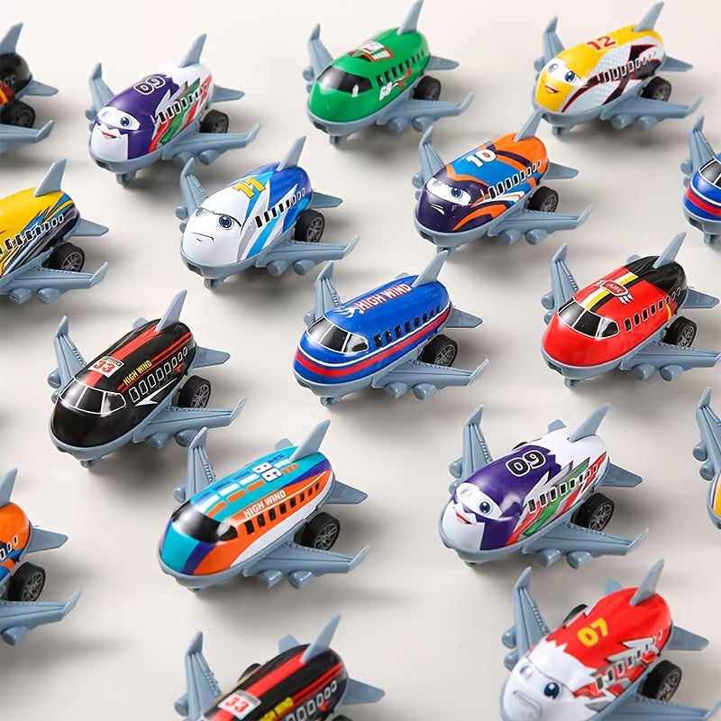 6\u002F12\u002F24 Mini Cartoon Metal Pull-Back Airplane Toys for Birthday Party Gifts, Carnival Gifts, School Rewards, Piñata Fillers, And Gift Bags.