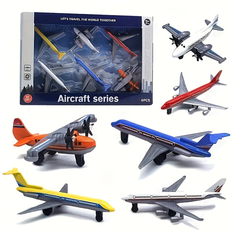 Premium Metal Collectible Toy Model Premium Alloy Diecast Fighter & Passenger Aircraft Model Set - Metal and Plastic Collectible Toy for Display, Perfect for Christmas, Thanksgiving, and Birthday Gifts, Home Decor