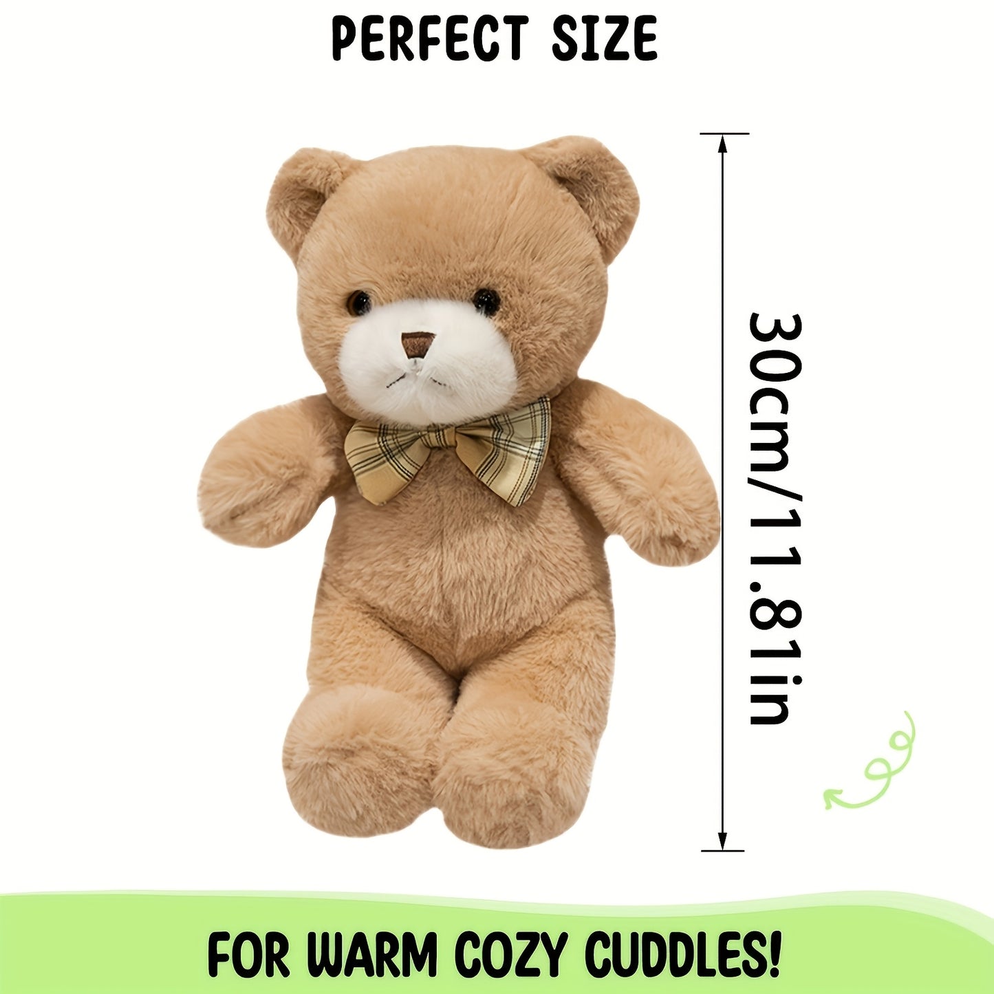 Adorable Teddy Bear Soft Cuddly 11.81\