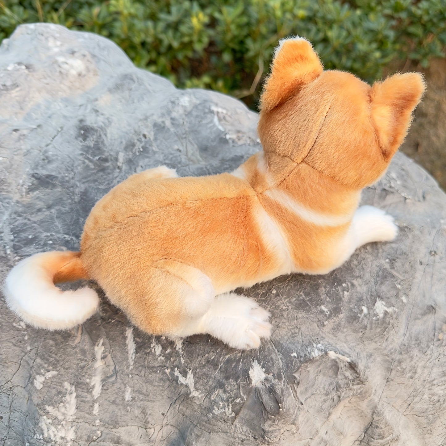 11.02in Realistic Akita Dog Plush Stuffed Toys Cute Animal Dog Doll Soft Puppy Toy For Kids Birthday Gift