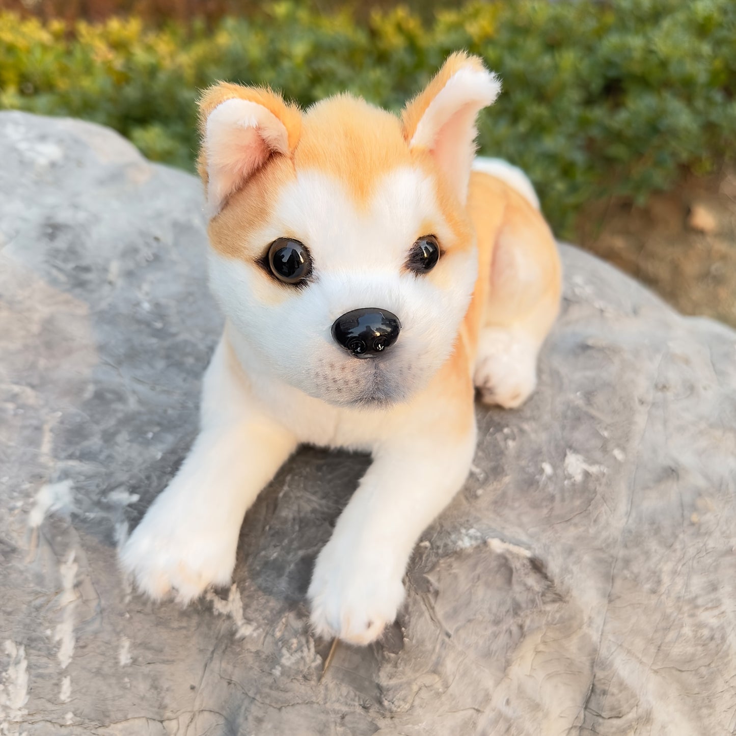 11.02in Realistic Akita Dog Plush Stuffed Toys Cute Animal Dog Doll Soft Puppy Toy For Kids Birthday Gift