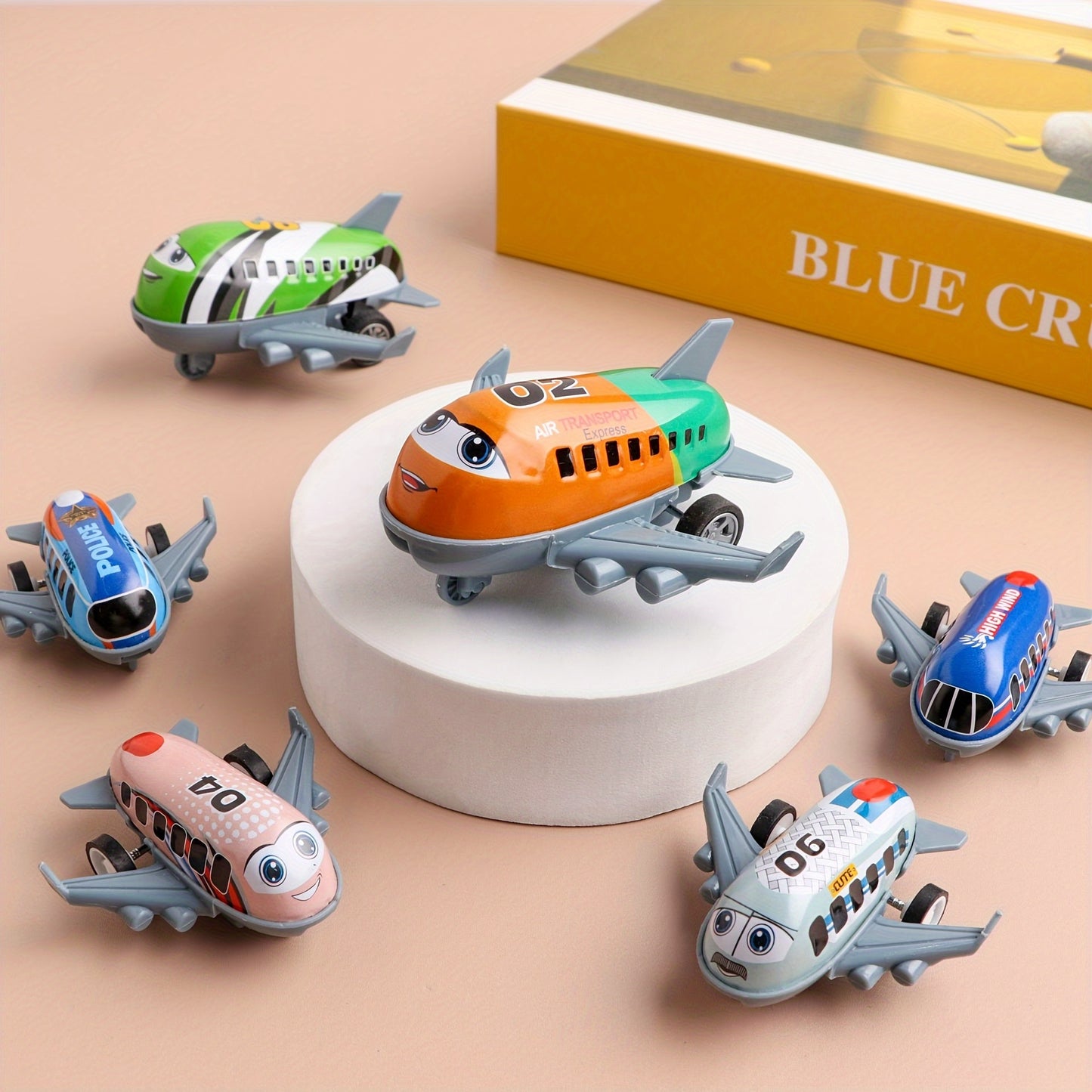 6\u002F10 Mini Metal Airplane Toys - Inertial Power, Manual Pull-Back, Creative Toy Structures, Family Fun, Ideal for Party Favors & Holiday Gifts, Party Toy | Playful Design | Durable Toy