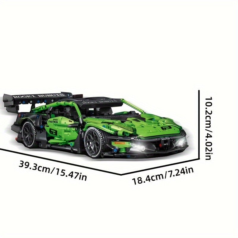 1644pcs Technical Super Sport Car Building Blocks City Speed Famous Racing Vehicle Model Assemble Bricks Toys Birthday Gifts