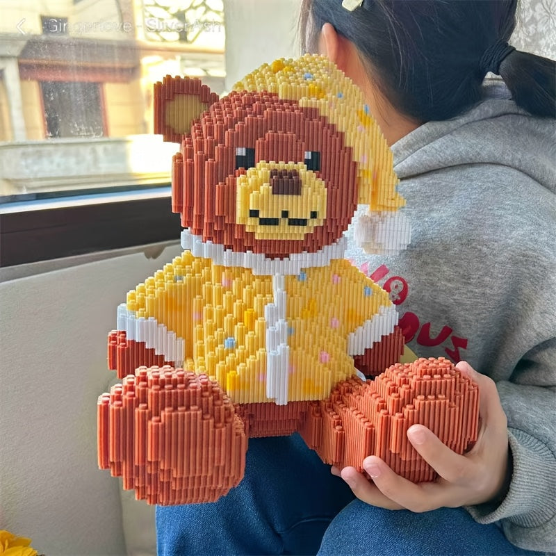 6000pcs Pajama Bear Building Blocks Set\u002FHome Handmade\u002FRelaxation\u002F3D Puzzle,\u002FParty Game\u002FHome Decoration\u002FBirthday Gift Choice\u002F | Perfect Gift for Teenagers and Adults |