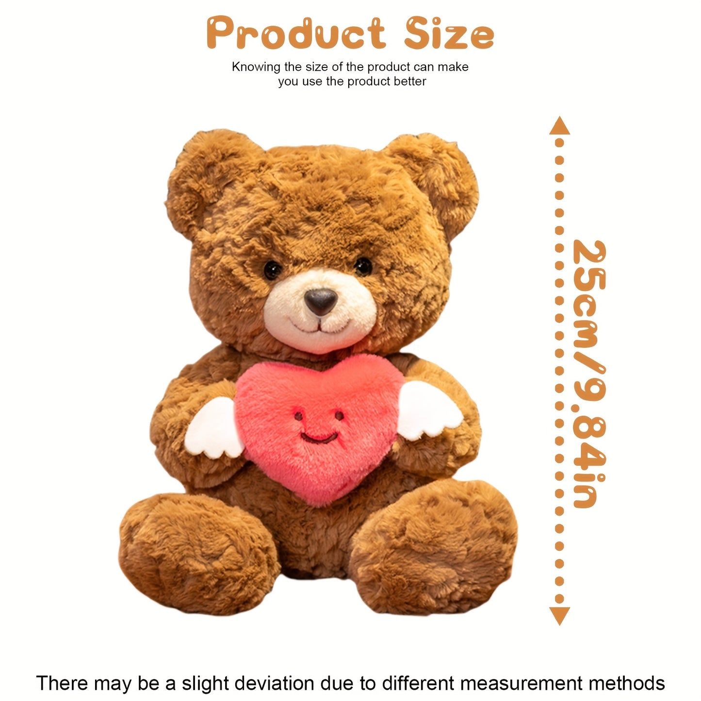 Romantic Teddy Bear Plush Toy Soft & Cuddly Stuffed Bear Perfect Gift for Girlfriend Premium Quality Plush Animal Ideal for Anniversaries, Birthdays & Special Occasions