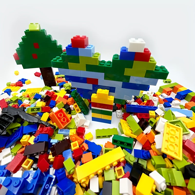 1000pcs Classic Building Blocks Set, Interlocking Plastic Bricks, Educational DIY Construction Toys, Safe ABS Material, for Creative Play, Home Decor, with Ideal for Halloween, Christmas, Birthday Gifts, for Boys & Girls Ages 6-8
