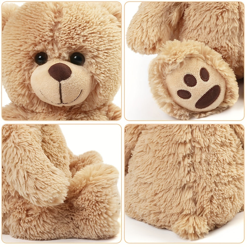 BenBen 12-inch Brown Plush Teddy Bear, Soft Stuffed Animal, Perfect Hugging Gift for Kids, Ideal for Christmas, Valentine'S Day, Easter Decor