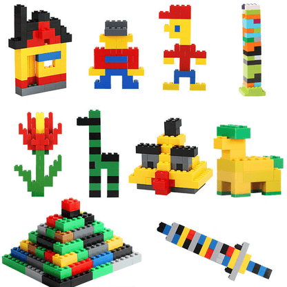 1000-Piece Creative Building Block Set - Classic City Bricks for Kids - Educational & Fun DIY Assembly Toys Easter Gift Christmas, Halloween Gift