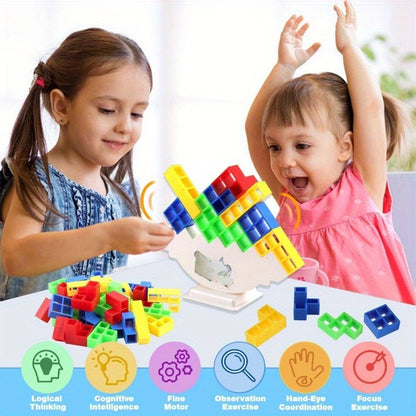 Fun Stacked Building Blocks Game for Building, Stacking and Balancing
