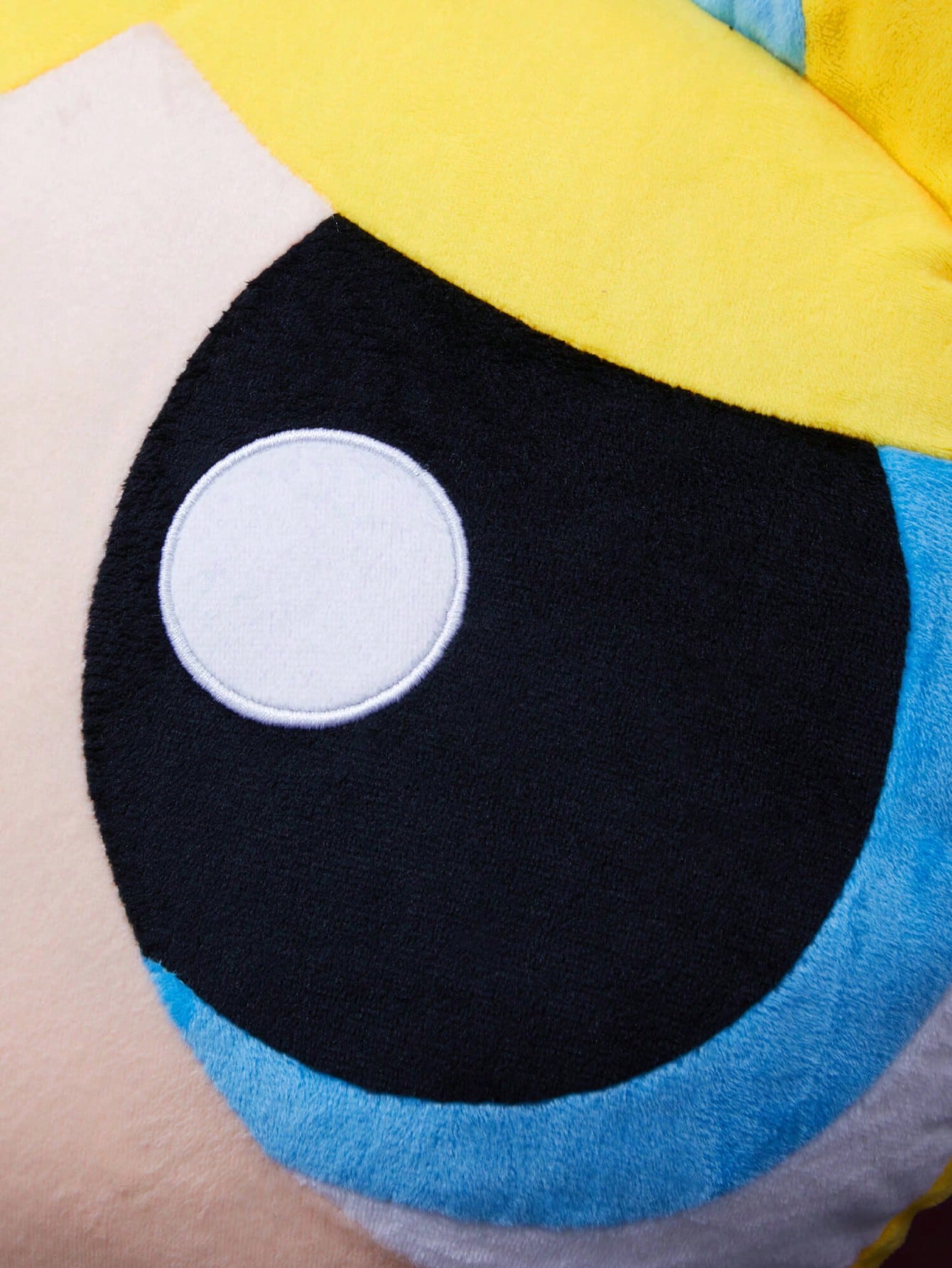 THE POWERPUFF GIRLS X SHEIN Cute Cartoon Yellow Plush Pillow Yellow