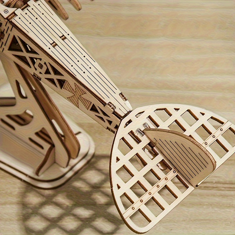 DIY 3D Wooden Airplane Puzzle - Creative Craft Model Kit for Home Decor, Perfect Birthday or Christmas Gift, Airplane Toy