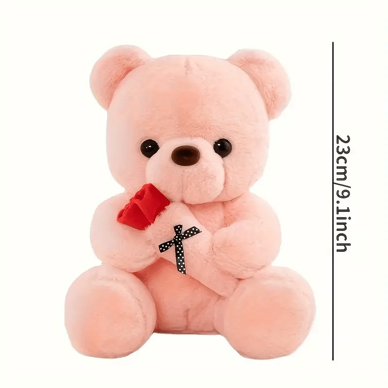 Valentine's Day Gift Doll Hug Bear Doll Sit Board Rose Bear Teddy Bear Plush Toy Bear Doll