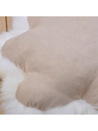 1pc 17.72*17.72in Cute Fluffy Cat Paw Pillow With Core, Furniture Office Sofa Bedroom Bed Decorative Pillow, Christmas Valentine's Day Mother's Day Anniversary Birthday Gift Blue Gray + White-45*45cm