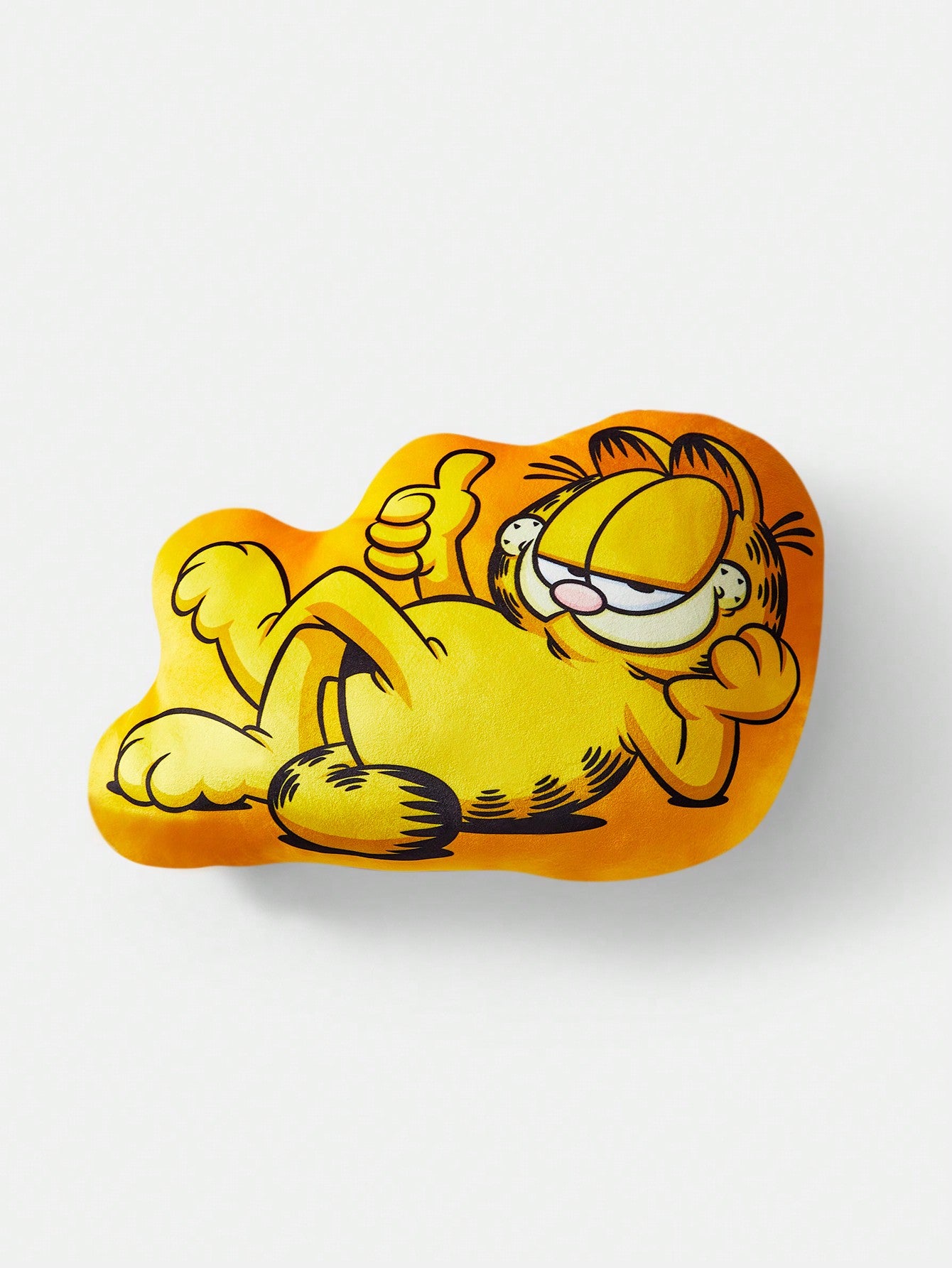 GARFIELD X SHEIN Cartoon Cat & Slogan Decorative Throw Pillow Orange