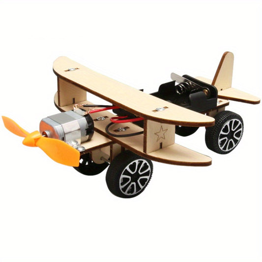 DIY Airplane Physics Education Toy Kit - Hands-On Learning, Experimental Skills, Color & Learn