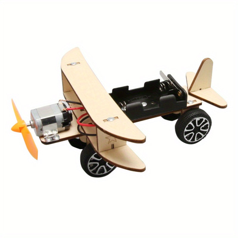 DIY Airplane Physics Education Toy Kit - Hands-On Learning, Experimental Skills, Color & Learn