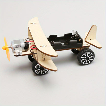 DIY Airplane Physics Education Toy Kit - Hands-On Learning, Experimental Skills, Color & Learn