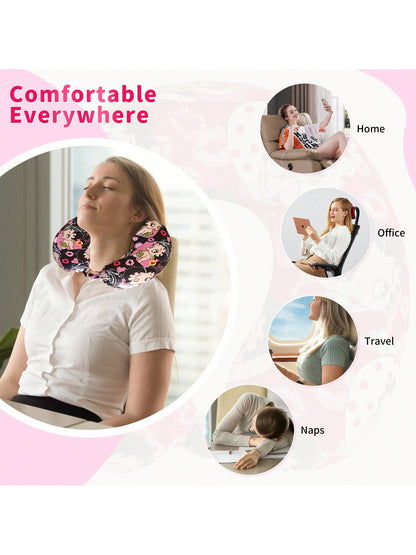 Betty Boop High Quality Memory Foam Travel Pillow – Soft Neck Support With Iconic Prints For Comfort On The Go Classic Cartoon