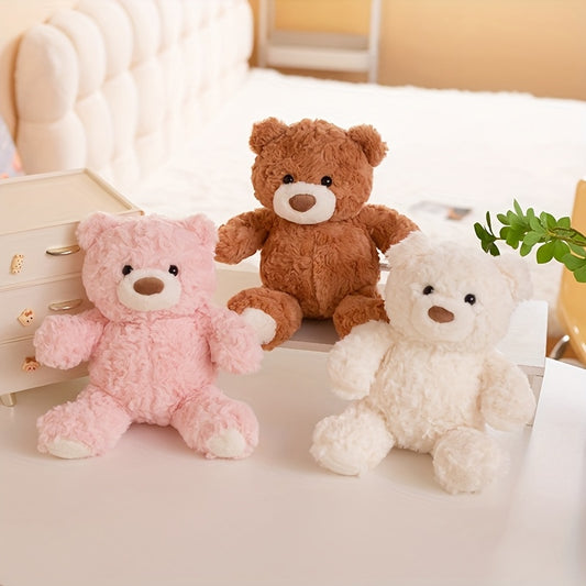 Adorable Plush Teddy Bear Toy in Three Colors, Perfect As a Soft Stuffed Animal Gift for Family And Friends, Ideal for Room Decor.