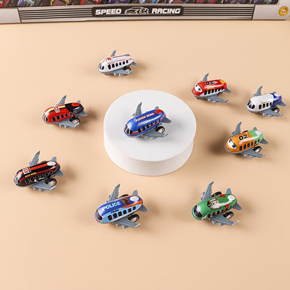 10 Pcs Mini Metal Airplane Set - Inertia-Powered, Battery-Free, Perfect for Party Favors & Stocking Stuffers, Christmas & Halloween Gifts