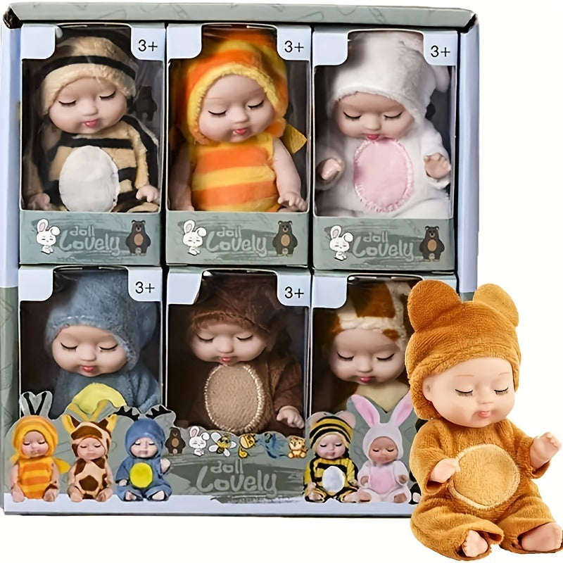 Cute 6pcs Fairy Princess Doll Set - 4.3\