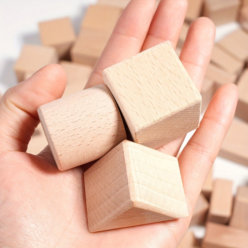 Log Large Particle Assembled Wooden Castle Building Blocks Environmental Educational Puzzle Toy