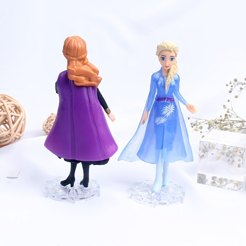 5pcs Disney Frozen PVC Collectible Figurine Set, Art Deco Style, Anime Theme, Versatile Room Decor, Ideal for Birthday Cake, Office Desk, Holiday Party Accessories - Christmas, Thanksgiving, Graduation