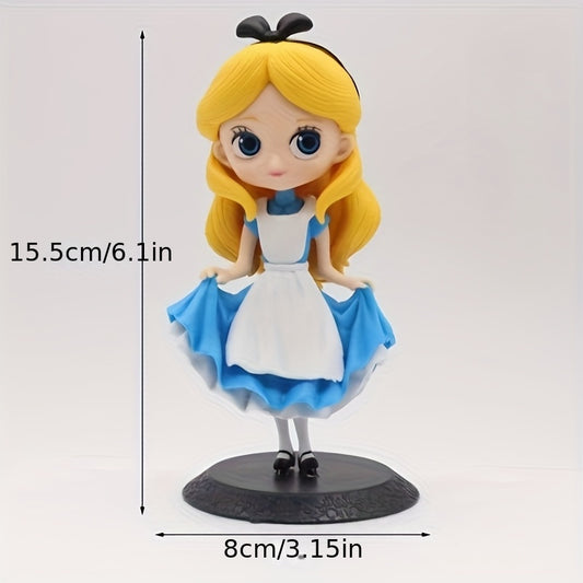1pc of Disney'S 5 Styles of Elsa, Alice, And Anna Princess Figurines for Cake Decoration, Made of PVC Material, Suitable for Home Display.