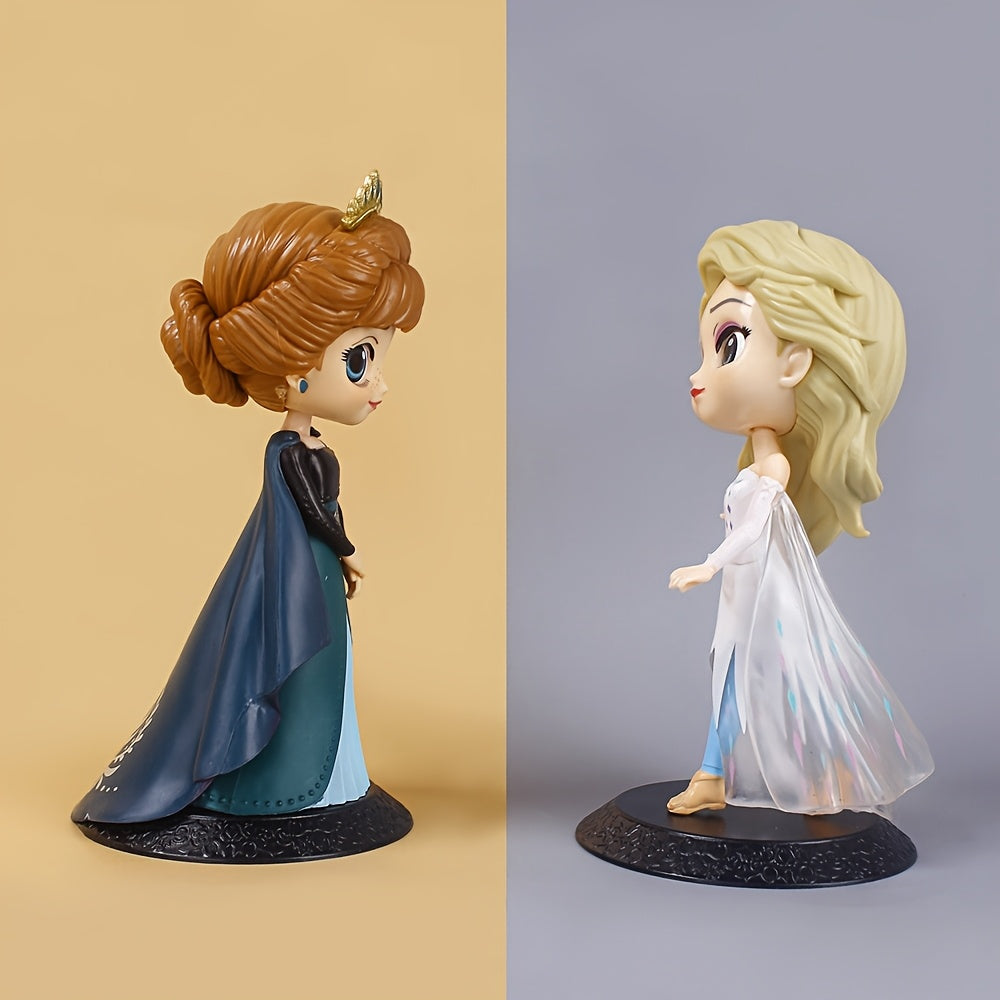 2pcs set Elsa and Anna Princess series daily holiday party table decorations, ideal gift for friends, four-generation princess Elsa crown, Anna holiday gift