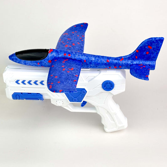 1 Set of Children's Foam Airplane Launcher: Outdoor Toys for Interactive Games - Safe and Flexible Outdoor Sports - Flying Foam Airplane, Suitable for Indoor and Outdoor Fun, Parent-Child Interaction, Christmas Gift Halloween Holiday Gift