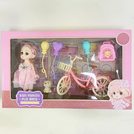 Princess Fashion Doll Gift Set Plastic, with Gift Box, for Gift, Small Decoration