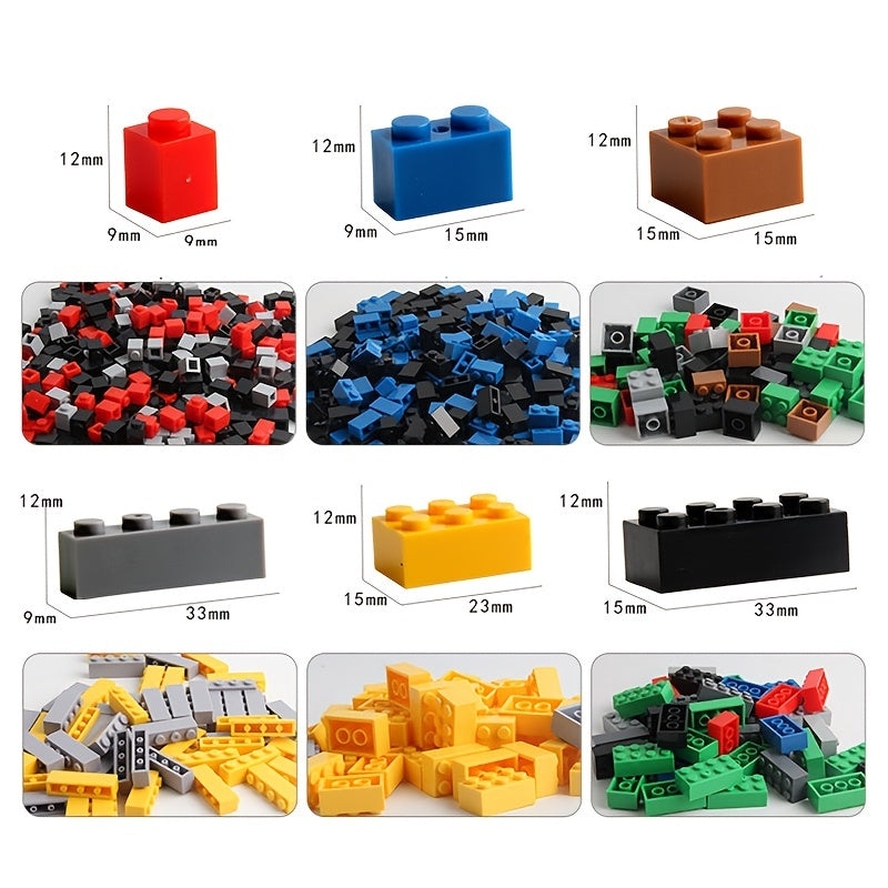 1000-Piece Creative Building Block Set - Classic City Bricks for Kids - Educational & Fun DIY Assembly Toys Easter Gift Christmas, Halloween Gift