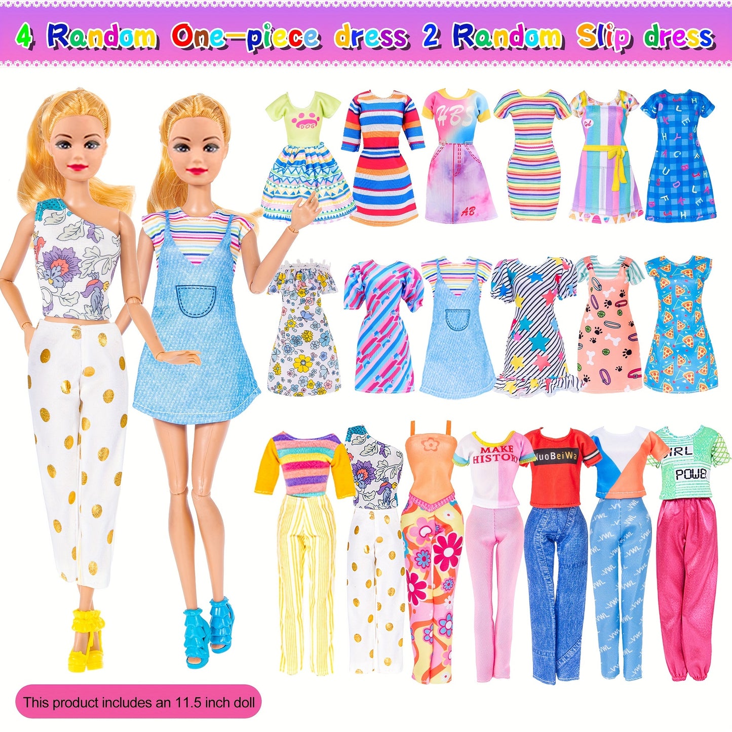 Fashion 91pcs 11.5 Inch Girl Doll With Clothes Accessories And Closet, Princess Gowns, Fashion Dresses, Outfits, Swimsuits.Doll Dress Up Toys For Girls Kids Toddlers.Christmas Gift For Ages 3+