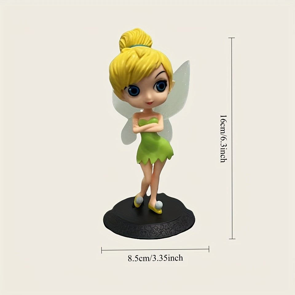 1pc of Disney'S 5 Styles of Elsa, Alice, And Anna Princess Figurines for Cake Decoration, Made of PVC Material, Suitable for Home Display.