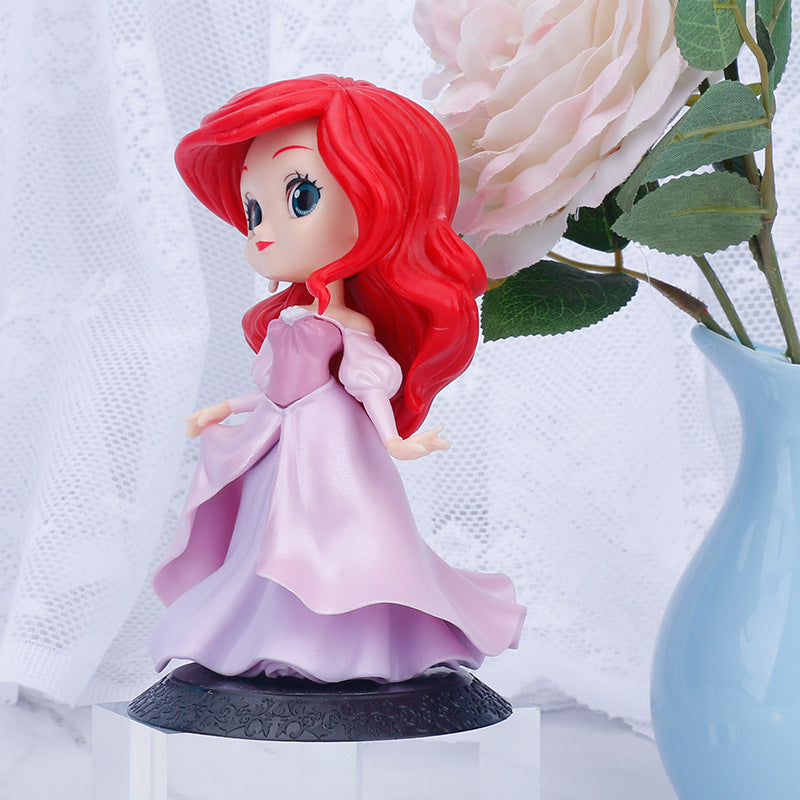 Pink Anime Mermaid Princess Decoration Ornament, Handmade, Other Plastic, for Party, Birthday Gift