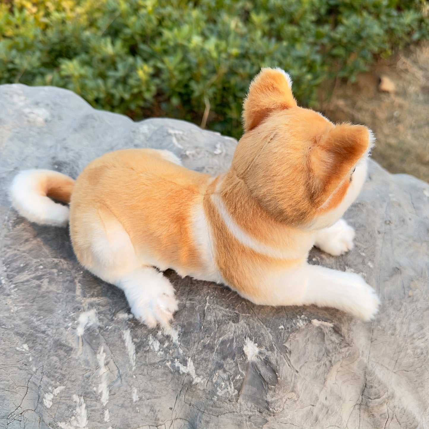 11.02in Realistic Akita Dog Plush Stuffed Toys Cute Animal Dog Doll Soft Puppy Toy For Kids Birthday Gift