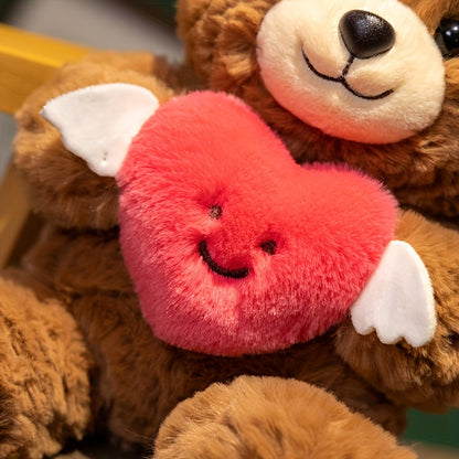 Romantic Teddy Bear Plush Toy Soft & Cuddly Stuffed Bear Perfect Gift for Girlfriend Premium Quality Plush Animal Ideal for Anniversaries, Birthdays & Special Occasions