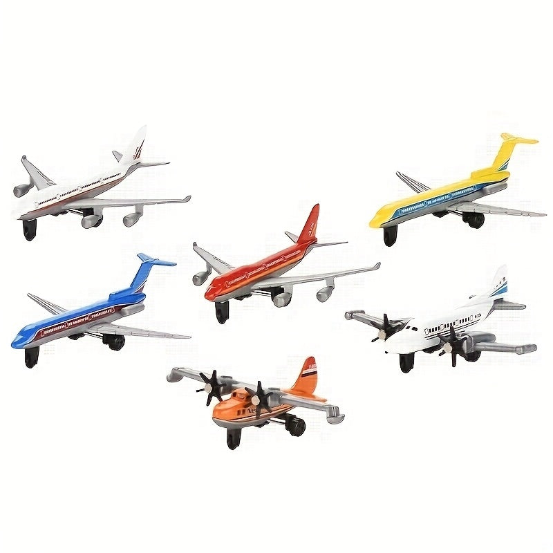 Premium Metal Collectible Toy Model Premium Alloy Diecast Fighter & Passenger Aircraft Model Set - Metal and Plastic Collectible Toy for Display, Perfect for Christmas, Thanksgiving, and Birthday Gifts, Home Decor