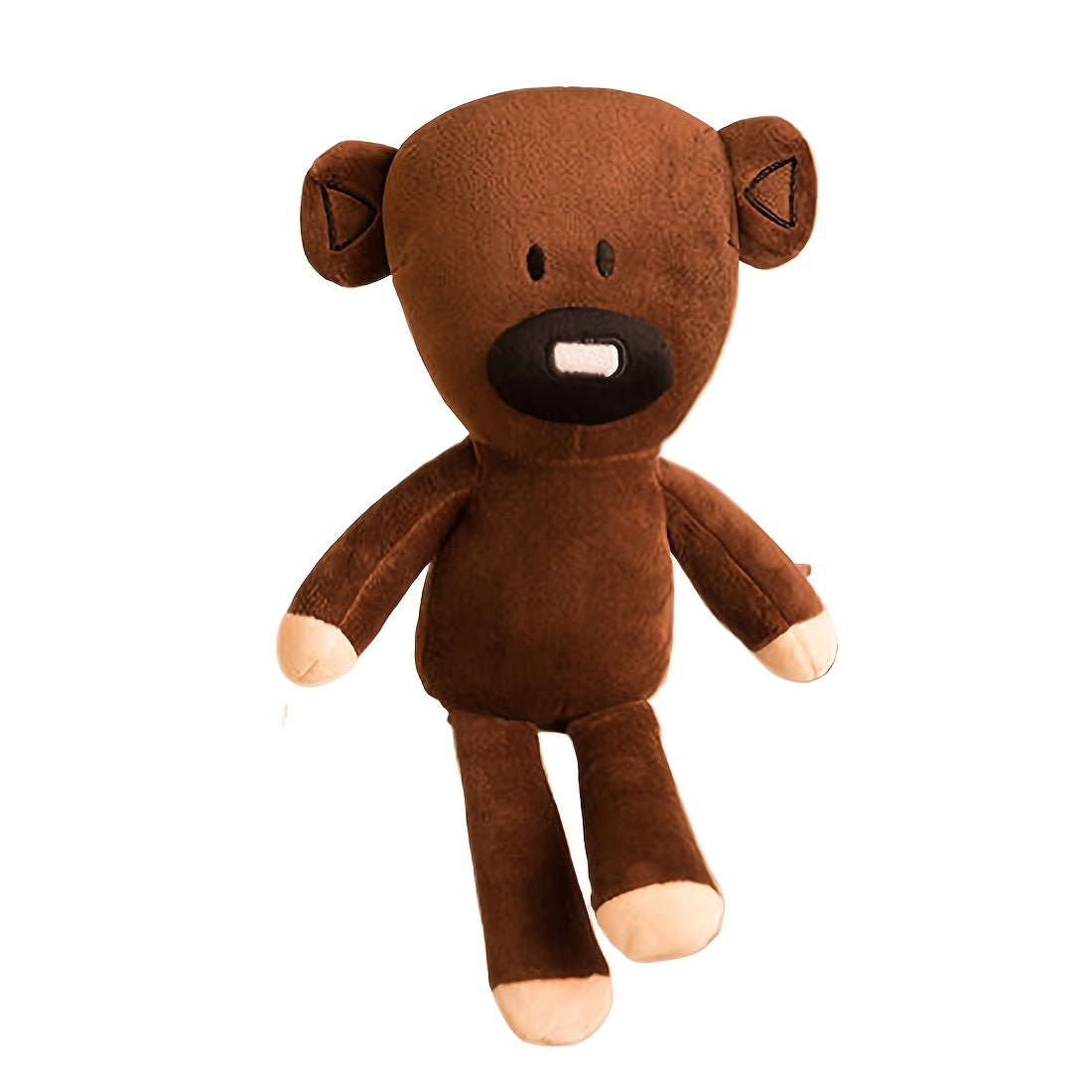 Cuddly Brown Teddy Bear Plush Toy - 11.81'' Soft Polyester Stuffed Animal, Perfect for Birthday & Christmas Gifts, Home Decor