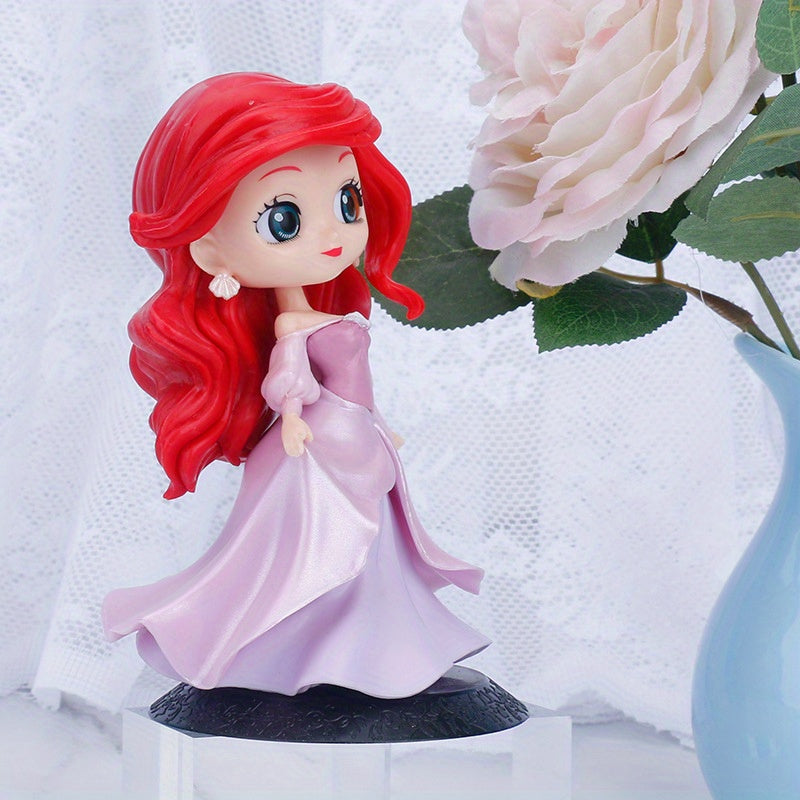 Pink Anime Mermaid Princess Decoration Ornament, Handmade, Other Plastic, for Party, Birthday Gift