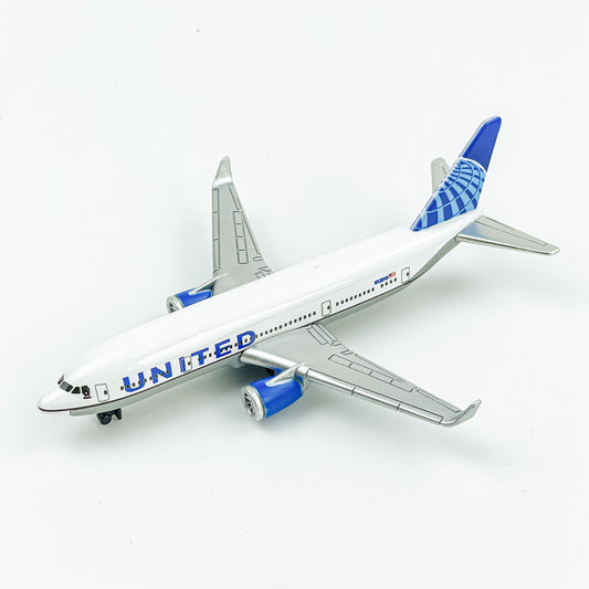 Ages 3-12 United Airlines Diecast Airplane Model - Weather Resistant Metal Collectible Push-Play Toy Gift & Decor