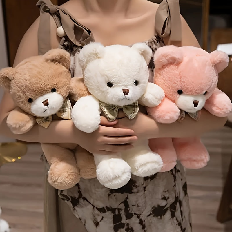 1pc, Cute Cartoon Teddy Bear Plush Toy, Soft Plush Animal Teddy Bear, Plush Toy, Doll Perfect Birthday Gift, Beautiful Home Decoration Plush Bear for Girls and Boys