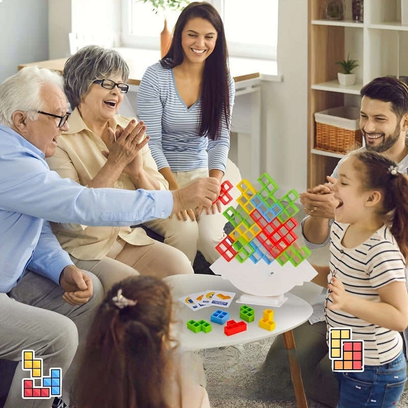 Fun Stacked Building Blocks Game for Building, Stacking and Balancing