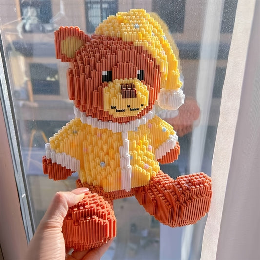 6000pcs Pajama Bear Building Blocks Set\u002FHome Handmade\u002FRelaxation\u002F3D Puzzle,\u002FParty Game\u002FHome Decoration\u002FBirthday Gift Choice\u002F | Perfect Gift for Teenagers and Adults |